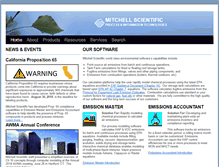 Tablet Screenshot of mitchellscientific.com